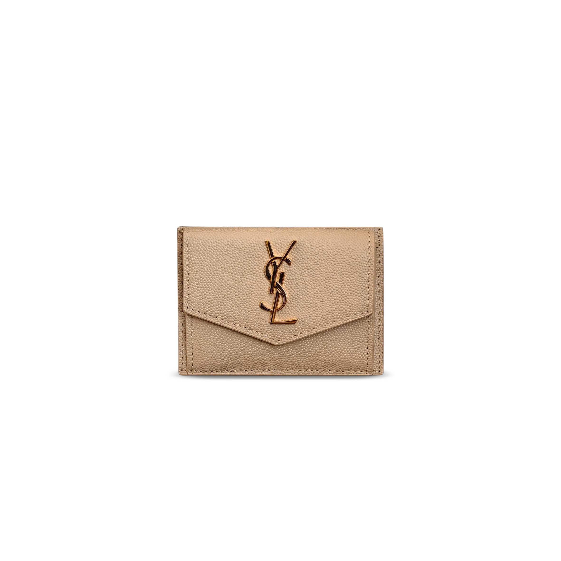 Y51 UPTOWN FLAP CARD CASE IN GRAIN DE POUDRE LEATHER 582305 (10.5*7*1.5cm)